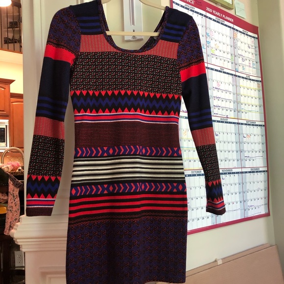 Stripped Patterned Derek Heart Dress - Picture 1 of 2